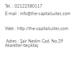 The Capital Suites iletiim bilgileri