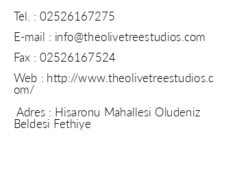 The Olive Tree Studios iletiim bilgileri