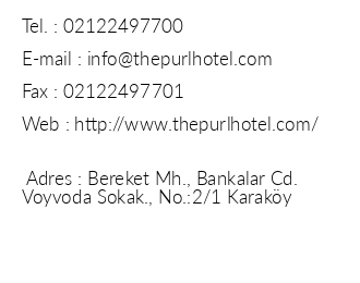 The Purl Boutique Hotel iletiim bilgileri