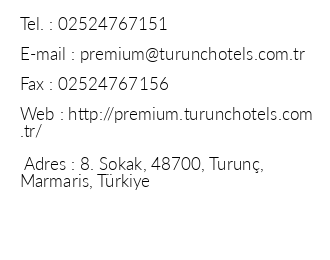 Turun Premium Hotel iletiim bilgileri