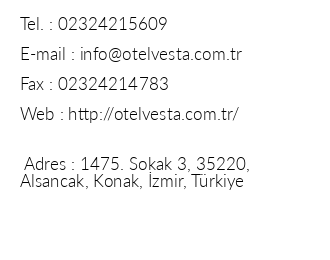Otel Vesta Liman iletiim bilgileri