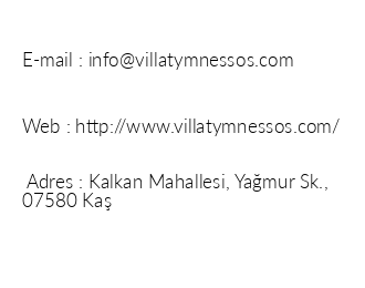 Villa Tymnessos iletiim bilgileri