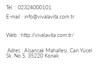 Viva La Vita Butik Otel iletiim bilgileri
