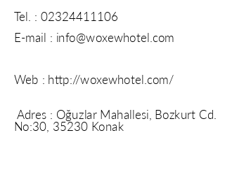 Wox Ew Hotel iletiim bilgileri