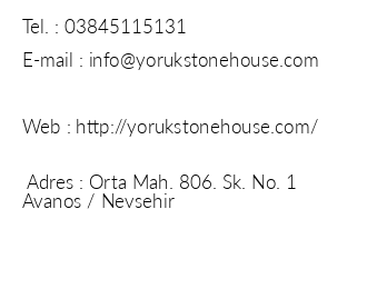 Yrk Stone House iletiim bilgileri