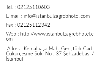 Zagreb Hotel iletiim bilgileri